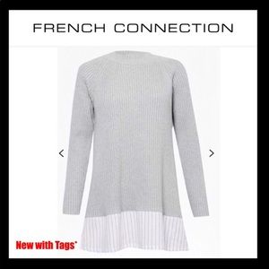 NWT French Connection Sweater Size Small Grey